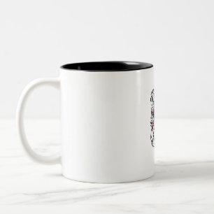Caneca De Café Em Dois Tons Tenha Uma Vida Antissocial Muito Ativa Caveira