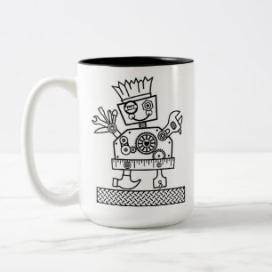 Caneca De Café Em Dois Tons Tenho Ferramentas, Tenho Habilidades Mug