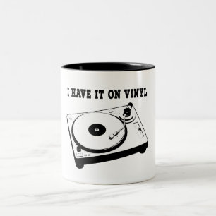 Caneca De Café Em Dois Tons tenho-o em vinil