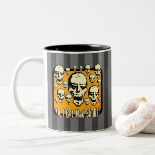Caneca De Café Em Dois Tons Tenho Tiras De Cinza Gfx De Peles Loucas