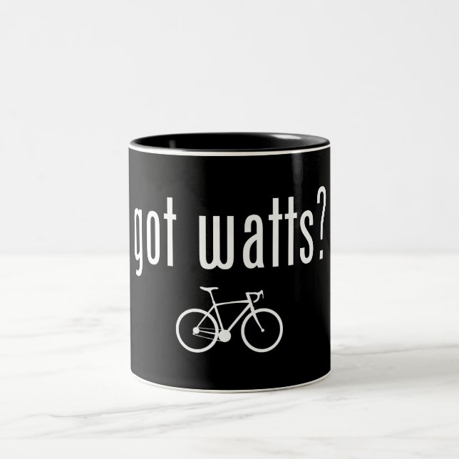 Caneca De Café Em Dois Tons Tenho Watts ciclando (Centro)