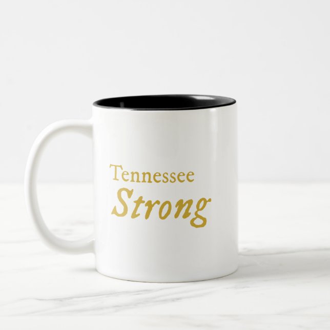Caneca De Café Em Dois Tons Tennessee Strong Coffee Mug (Esquerda)