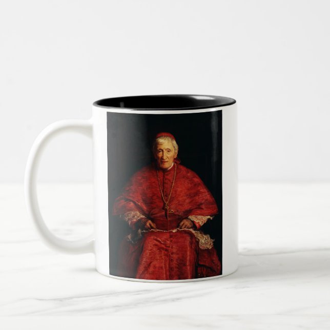 Caneca De Café Em Dois Tons Teólogo inglês do santo John Henry Newman (Esquerda)