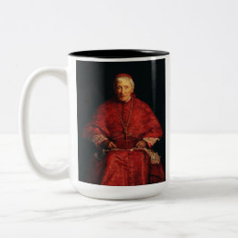 Caneca De Café Em Dois Tons Teólogo inglês do santo John Henry Newman