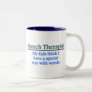 Caneca De Café Em Dois Tons Terapeuta de discurso