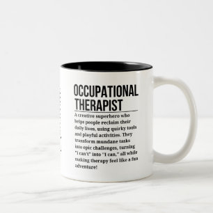 Caneca De Café Em Dois Tons Terapêutica Ocupacional