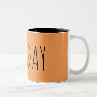 Caneca De Café Em Dois Tons Terça-feira || Coleção Semanal