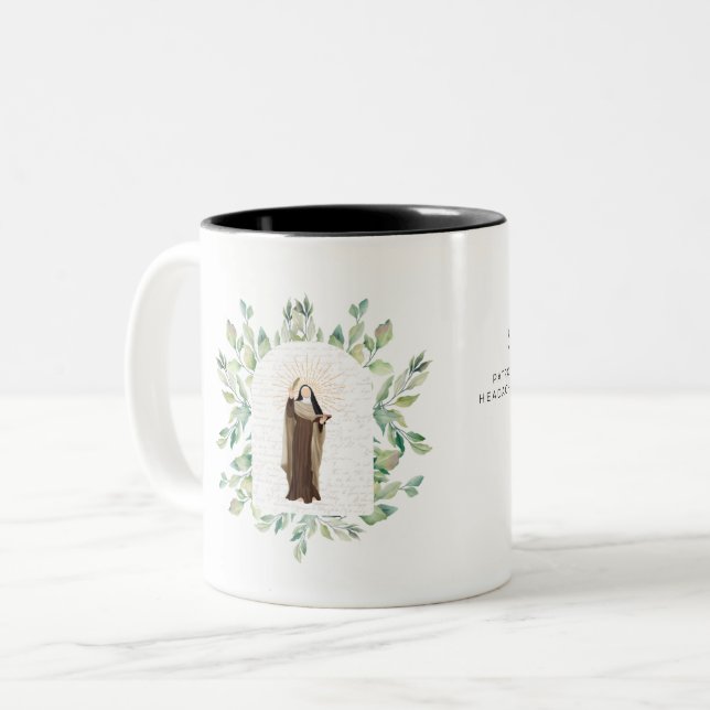 Caneca De Café Em Dois Tons Teresa de Avila Mug (Frente Esquerda)