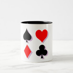 Caneca De Café Em Dois Tons Ternos do cartão