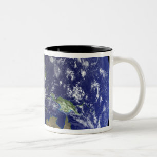 Caneca De Café Em Dois Tons Terra completa do espaço que mostra Austrália