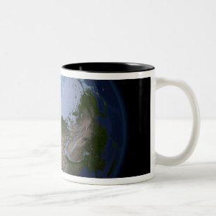 Caneca De Café Em Dois Tons Terra completa que mostra a região ártica