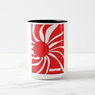 Caneca De Café Em Dois Tons Terra da ascensão Sun - Japão