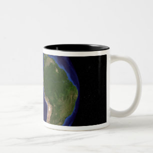 Caneca De Café Em Dois Tons Terra da Próxima Geração do Mármaco Azul 8