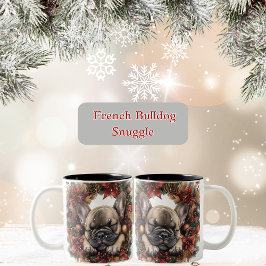 Caneca De Café Em Dois Tons Terra de Natal do Buldogue Francês