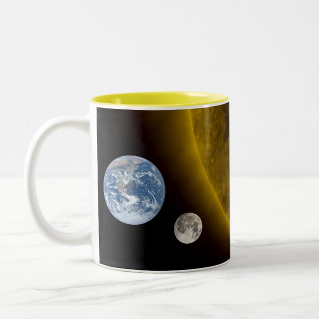 Caneca De Café Em Dois Tons Terra e Sol (Esquerda)