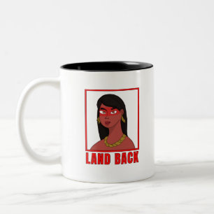 Caneca De Café Em Dois Tons Terra para trás