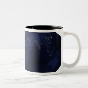 Caneca De Café Em Dois Tons TerraÃ-oPesar horas da noite