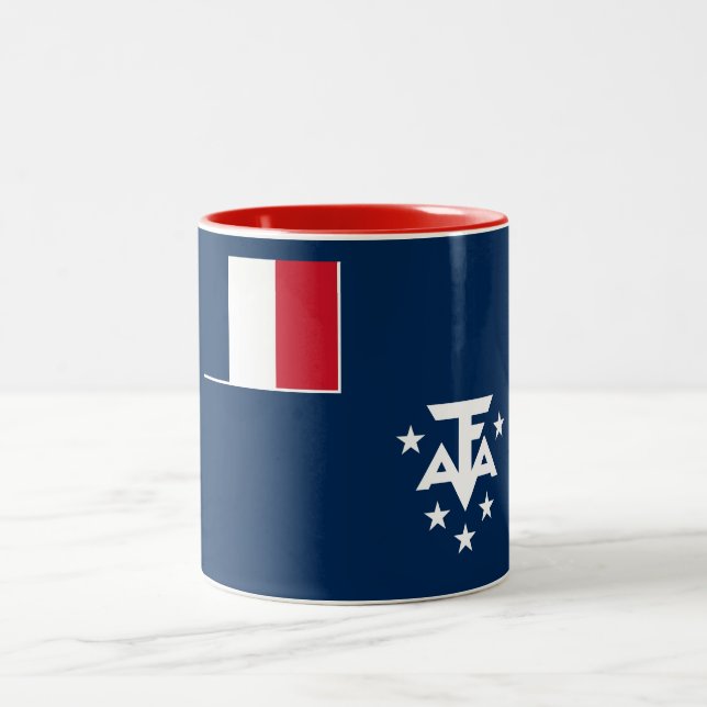 Caneca De Café Em Dois Tons Terras Austrais e Antárticas Francesas (Centro)