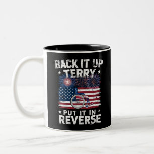 Caneca De Café Em Dois Tons Terry, Dê Ré, Faça o Fogo de Artifício Engraçado