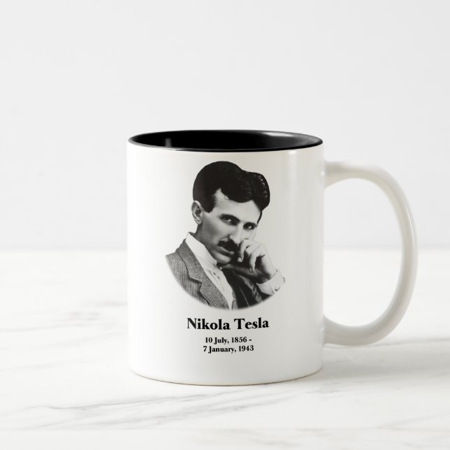 Caneca De Café Em Dois Tons Tesla novo (Direita)