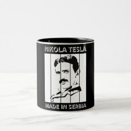 Caneca De Café Em Dois Tons Tesla Retro Coffee Mugs