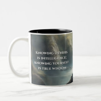 Caneca De Café Em Dois Tons Tesouros do Tao Te Ching 006