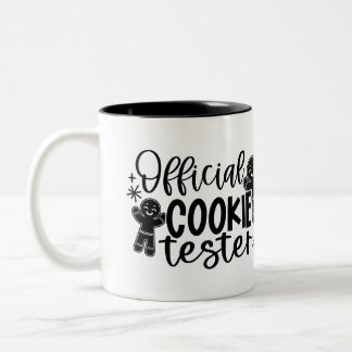 Caneca De Café Em Dois Tons Testador Oficial de Cookies