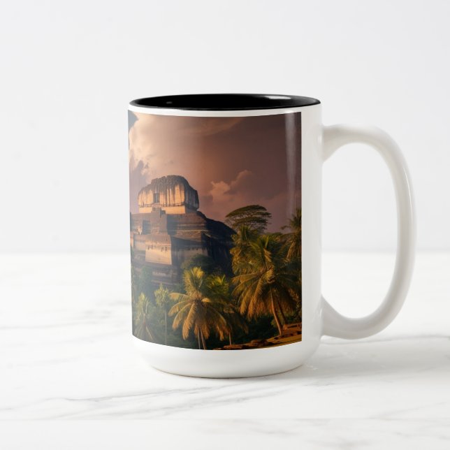 Caneca De Café Em Dois Tons Teste (Direita)