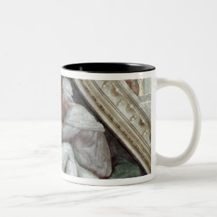 Caneca De Café Em Dois Tons Teto da capela de Sistine: Os antepassados do