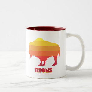 Caneca De Café Em Dois Tons Tetons Bison