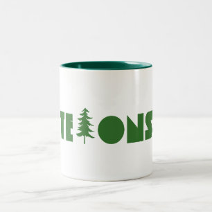 Caneca De Café Em Dois Tons Tetos