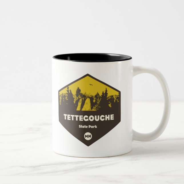 Caneca De Café Em Dois Tons Tettegouche State Park, Minnesota (Direita)