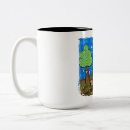 Caneca De Café Em Dois Tons Teve a alma de um cigano, vagão aciganado,