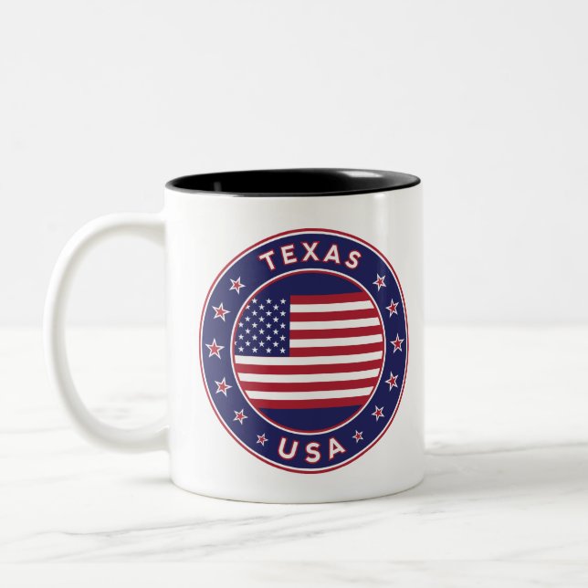 Caneca De Café Em Dois Tons Texas (Esquerda)