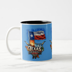 CANECA DE CAFÉ EM DOIS TONS TEXAS