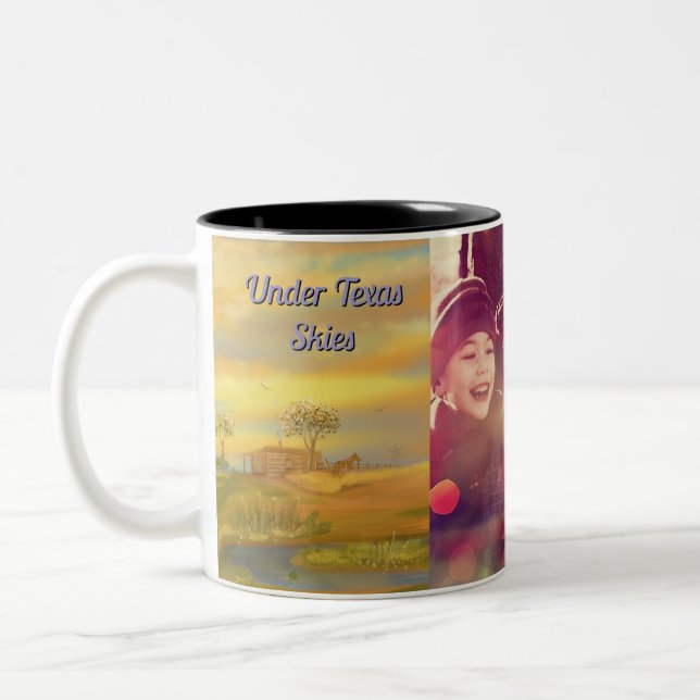 Caneca De Café Em Dois Tons Texas Skies Photo Mug (Esquerda)