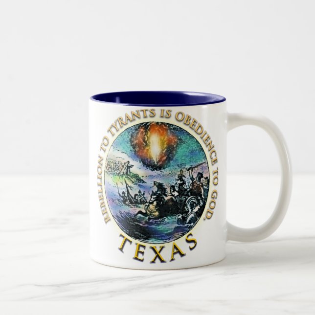 Caneca De Café Em Dois Tons Texas Tea Party Mugs (Direita)