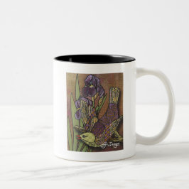 Caneca De Café Em Dois Tons Têxtil Art Bird Coffee Mug