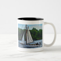 Têxtil Art Boat Coffee Mug