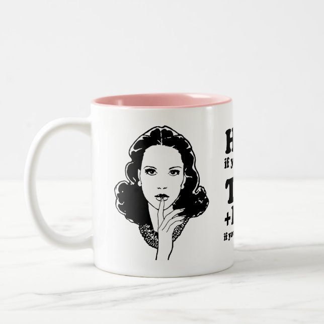Caneca De Café Em Dois Tons Texto e movimentação se você quer encontrar Jesus (Esquerda)