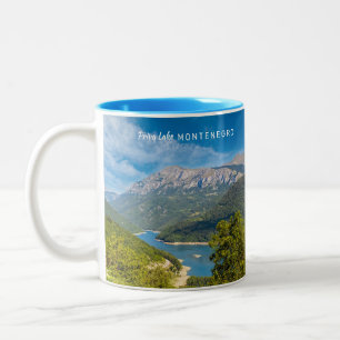 Caneca De Café Em Dois Tons Texto Personalizado Montenegro