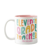 Texto Retroativo Colorido do Professor do 1.º Grau