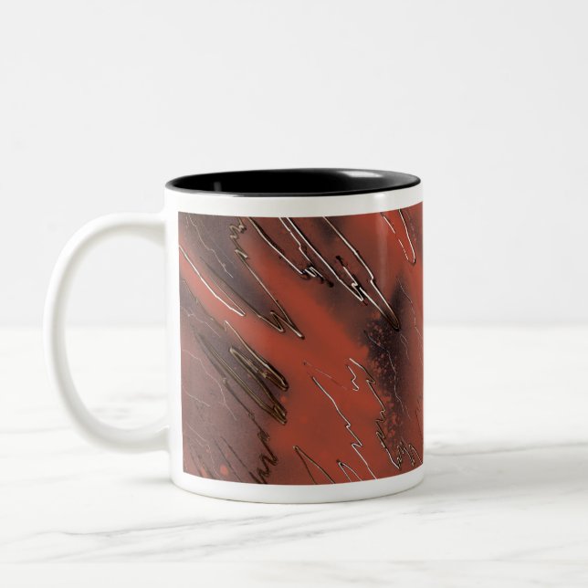 Caneca De Café Em Dois Tons Textura meteorológica (Esquerda)