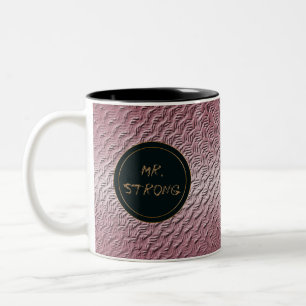 Caneca De Café Em Dois Tons textura roxa metálica