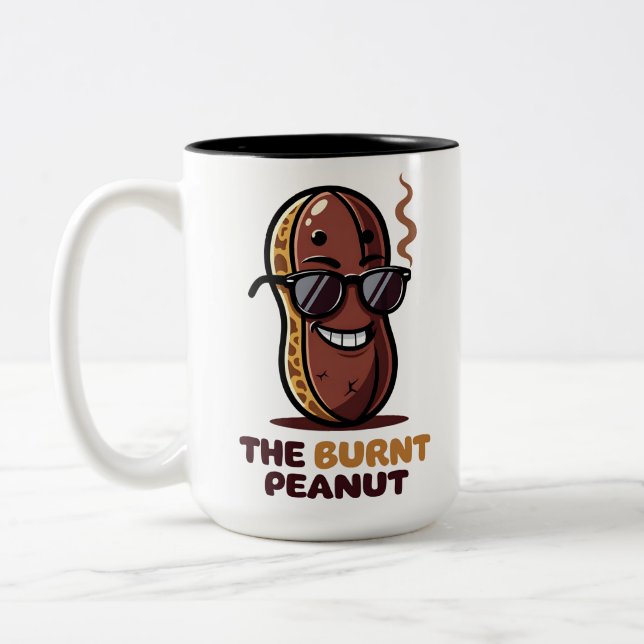 Caneca De Café Em Dois Tons The burnt peanut (Esquerda)