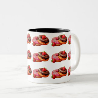 Caneca De Café Em Dois Tons The Donut Mug