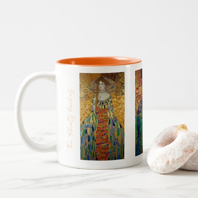 Caneca De Café Em Dois Tons The klimtz ladies (Com Donut)