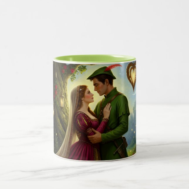 Caneca De Café Em Dois Tons The Legendary Romance of Sherwood Forest (Centro)