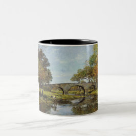 Caneca De Café Em Dois Tons The Old Bridge (por Theodore Robinson)