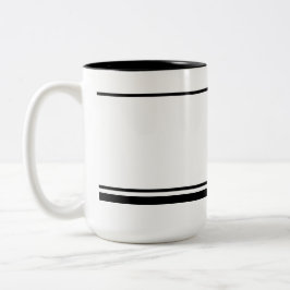 Caneca De Café Em Dois Tons The Reset 2026 Minimal Black & White Two-Tone